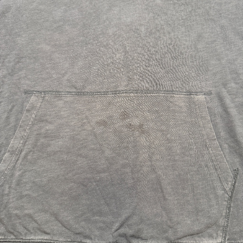 J Crew T Shirt Hoodie Men's Size L Gray Pullover Long Sleeve Knit Goods Casual - Picture 2 of 7